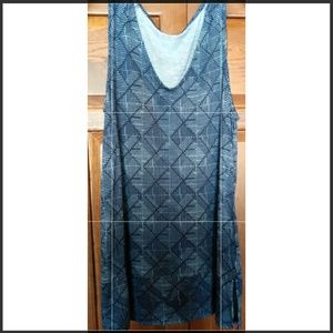 Blue White Tank Top. Size M